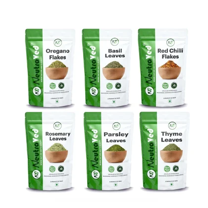 Combo Oregano Chilli Flakes, Basil, Thyme, Parsley &amp; Rosemary Leaves image 1
